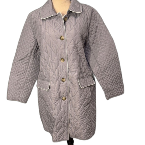 Chicos quilted coat Size 16/18 Chicos 3 - Picture 2 of 9